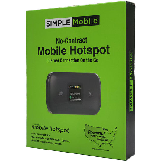 Moxee Hotspot w/ Simple Mobile Sim - Black - New