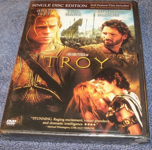 Troy Single Disc Edition DVD Movie