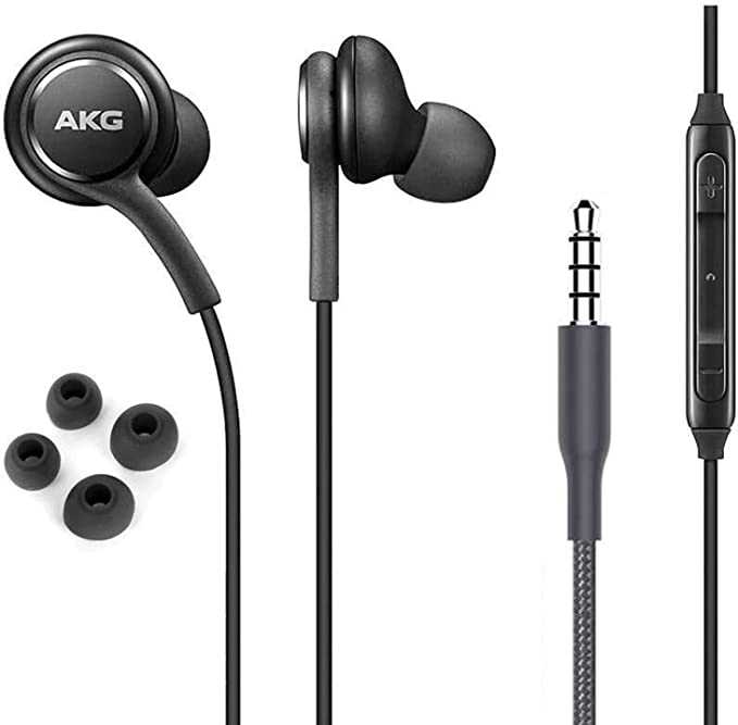 Samsung 3.5mm Earphones by AKG - Black - Bulk - New