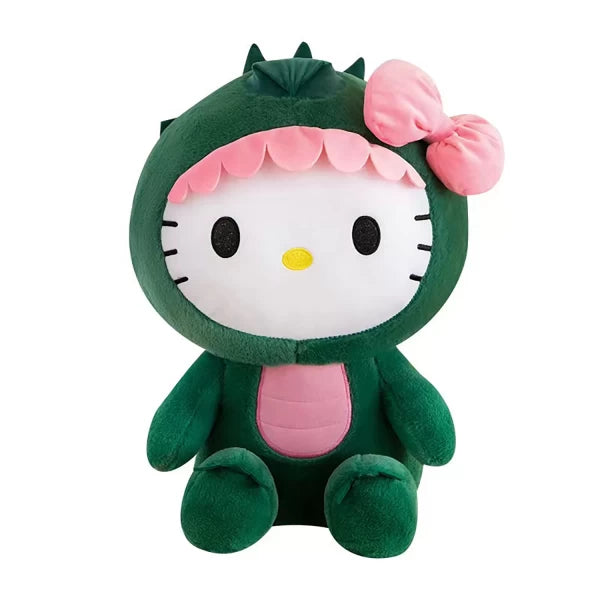 PLUSH TOY KITTY DINO (12 IN / 30CM) - GREEN