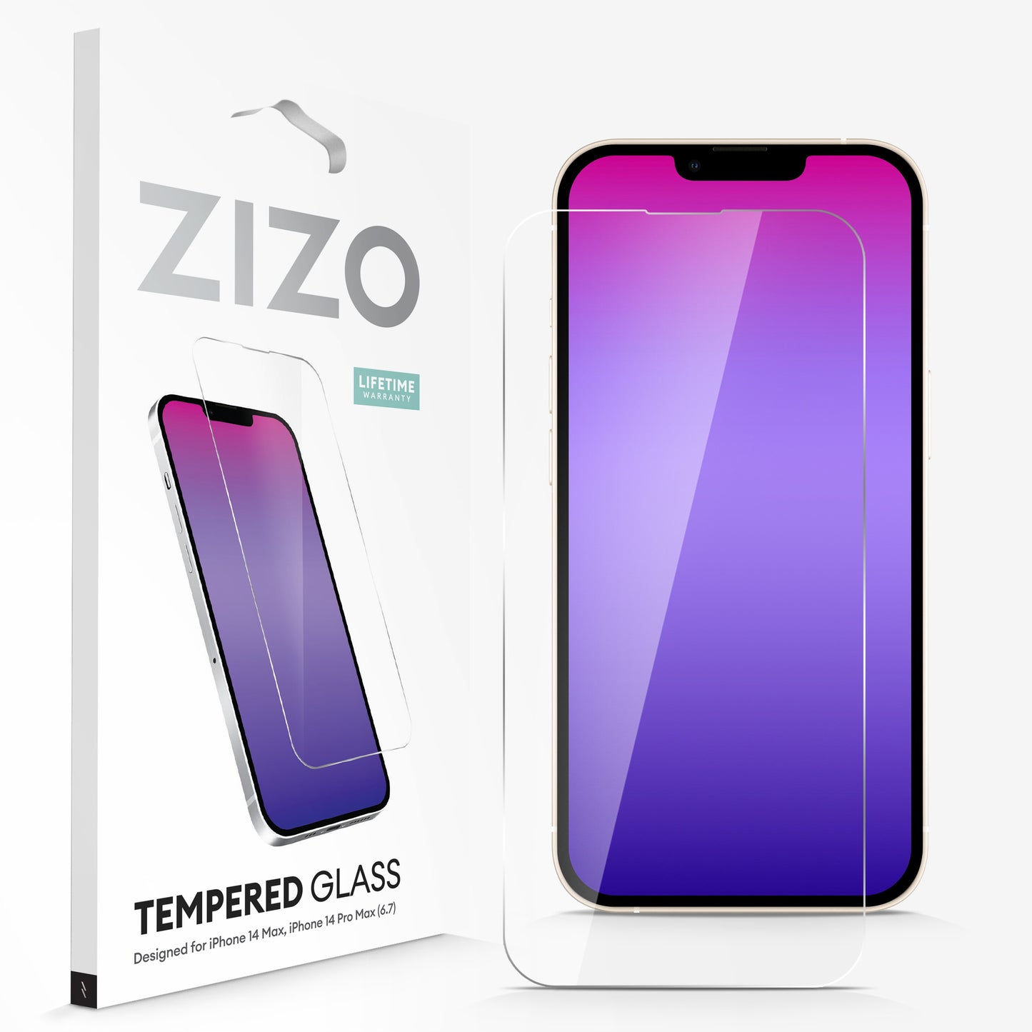 ZIZO TEMPERED GLASS Screen Protector for iPhone 14 Plus / Pro Max(6.7)