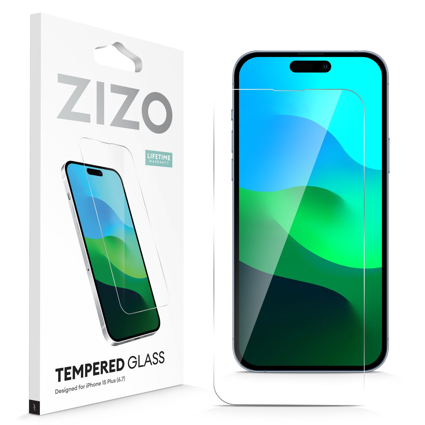 ZIZO TEMPERED GLASS Screen Protector for iPhone 15 Plus / 15 Pro Max