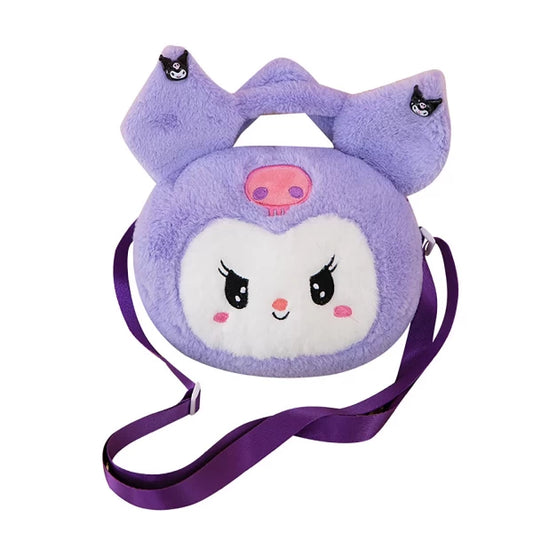 PLUSH TOY HANDBAG KUROMI (7-10 IN) - PURPLE