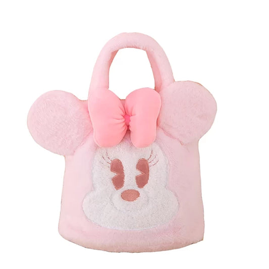 PLUSH TOY HANDBAG MINNIE (7-10 IN) - PINK